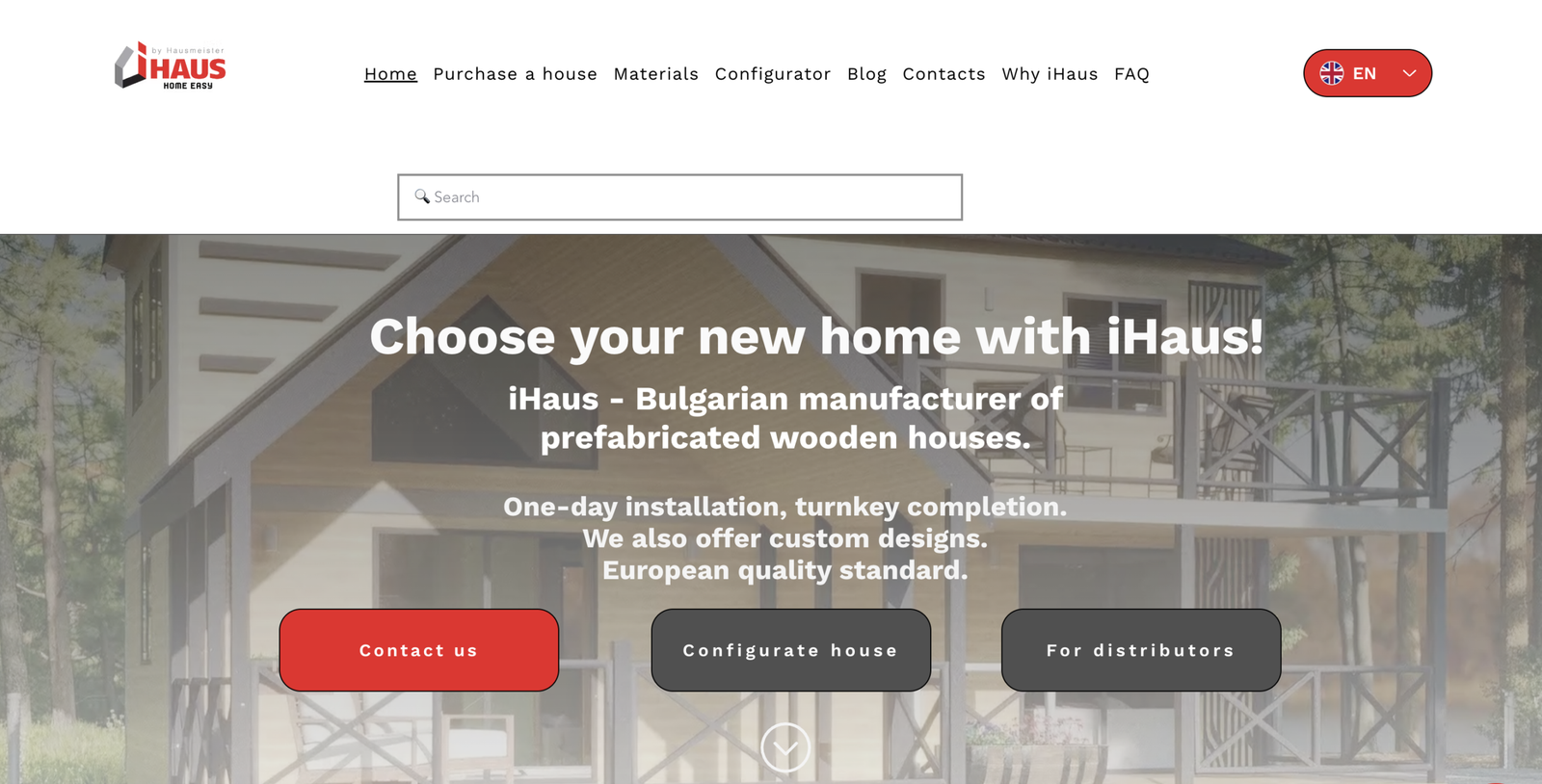 Preview of the iHaus website redesign project